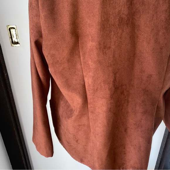 The Fire Islander Woman Size 40 Vintage Brown Two Button Blazer with Pockets - Picture 7 of 11